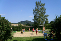 Volleyballspiel im Lengenfelder Freibad